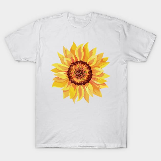 Sunflower sticker T-Shirt by yassinebd